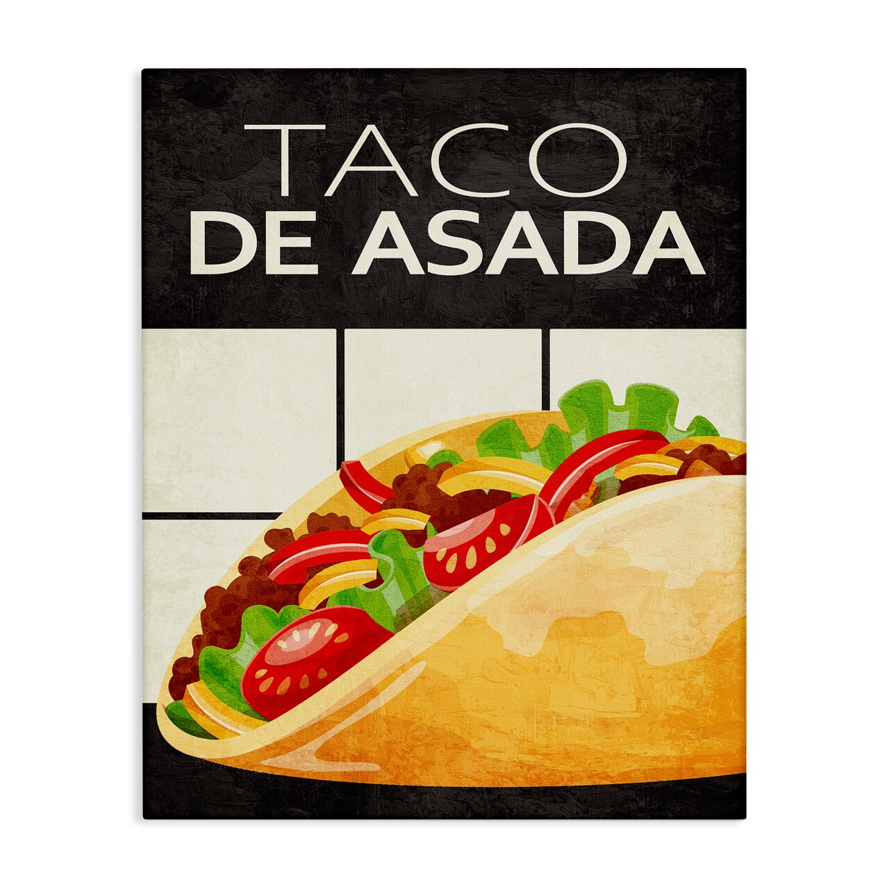 Stupell Industries Taco Classic Meal Canvas Design by Kim Allen
